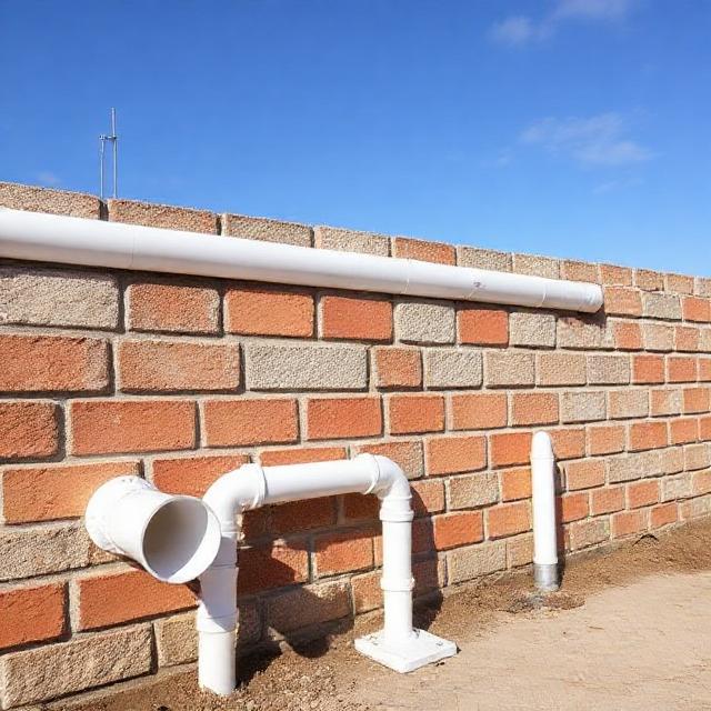 Tuberias PVC fontaneria excedentes obra Jaen